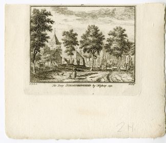 Antique Print-SCHOONREWOERD-VILLAGE-Spilman-de Beijer-1746