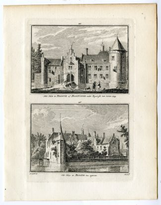 Antique Print-TE BLOTINGHE CASTLE-RIJSWIJK-Spilman-de Beijer-1746