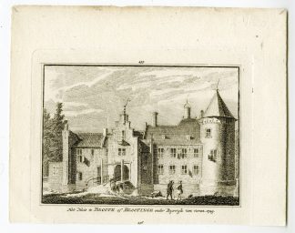 Antique Print-TE BLOTINGHE CASTLE-RIJSWIJK-Spilman-de Beijer-1746