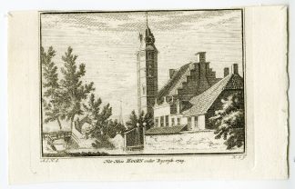 Antique Print-HUIS TE HOORN-RIJSWIJK-MANOR-Spilman-de Beijer-1746