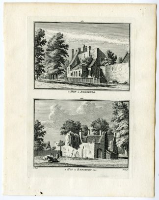 Antique Print-HOF TE RIJNSBURG-COURT-Spilman-de Beijer-1746