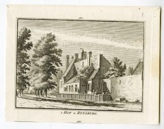 Antique Print-HOF TE RIJNSBURG-COURT-Spilman-de Beijer-1746