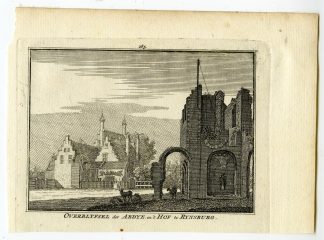 Antique Print-HOF TE RIJNSBURG-COURT-ABBEY-RUIN-Spilman-de Beijer-1746