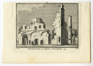 Antique Print-RIJNSBURG-ABBEY-RUIN-Spilman-de Beijer-1746