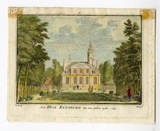 Antique Print-HUIS RIJNSBURG-MANOR-Spilman-de Beijer-1746