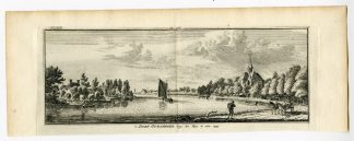 Antique Print-OUDSHOORN-ALPHEN AAN DEN RIJN-Spilman-de Beijer-1746