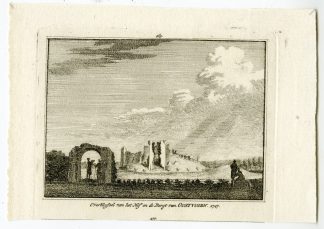 Antique Print-OOSTVOORNE-BURCHT-CASTLE-RUIN-Spilman-de Beijer-1746