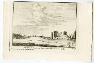 Antique Print-OOSTVOORNE-BURCHT-CASTLE-RUIN-Spilman-de Beijer-1746