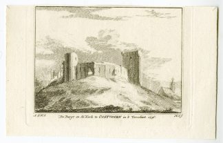 Antique Print-OOSTVOORNE-BURCHT-CASTLE-CHURCH-Spilman-de Beijer-1746
