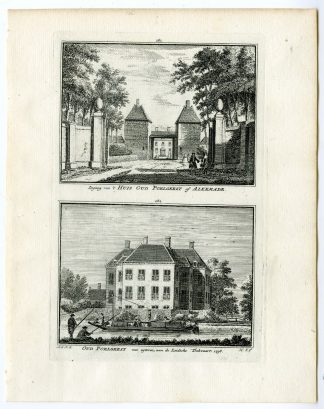 Antique Print-OUD POELGEEST CASTLE-OEGSTGEEST-Spilman-de Beijer-1746