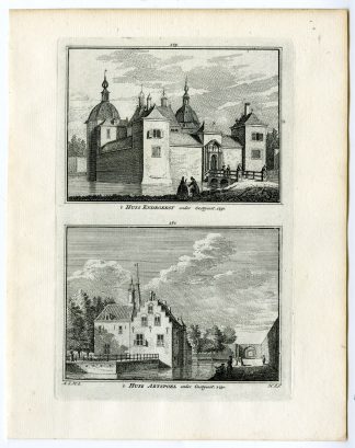 Antique Print-ENDEGEEST CASTLE-ABSPOEL-OEGSTGEEST-Spilman-de Beijer-1746