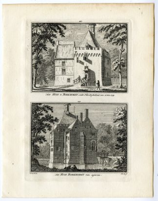 Antique Print-DE BOEKHORST CASTLE-NOORDWIJKERHOUT-Spilman-de Beijer-1746