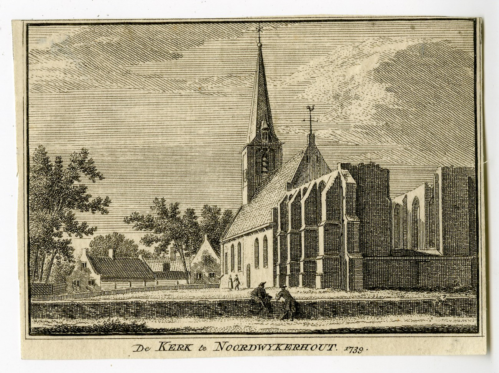 Pco 26699 416x311 Antique Print-NOORDWIJKERHOUT-CHURCH-Spilman-de Beijer-1746
