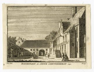 Antique Print-LEEUWENHORST ABBEY-NOORDWIJKERHOUT-Spilman-de Beijer-1746