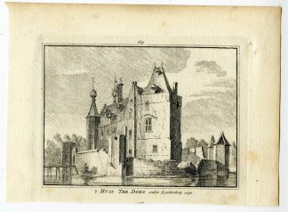 Antique Print-TER DOES CASTLE-LEIDERDORP-KASTEEL-Spilman-de Beijer-1746