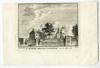 Antique Print-LANGERAK-CASTLE-KASTEEL-Spilman-de Beijer-1746