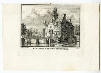 Antique Print-RIJNENBURG CASTLE-UTRECHT-Spilman-de Beijer-1746