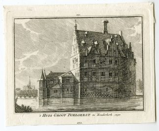 Antique Print-GROOT POELGEEST CASTLE-KOUDEKERK-Spilman-de Beijer-1746