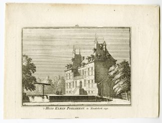 Antique Print-KLEIN POELGEEST CASTLE-KOUDEKERK A/D RIJN-Spilman-de Beijer-1746