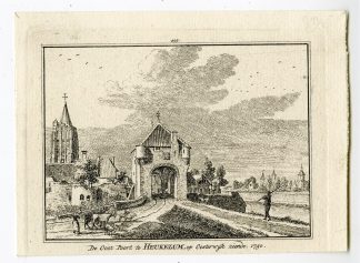 Antique Print-HEUKELUM-OOSTERWIJK-OOSTPOORT-Spilman-de Beijer-1746