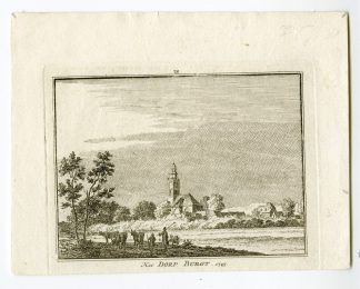 Antique Print-BURGH-HAAMSTEDE-ZEELAND-VILLAGE-Spilman-de Beijer-1746