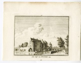 Antique Print-HOF VAN PUTTEN-GEERVLIET-CASTLE-Spilman-de Beijer-1746