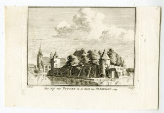 Antique Print-HOF VAN PUTTEN-GEERVLIET-CASTLE-CHURCH-Spilman-de Beijer-1746