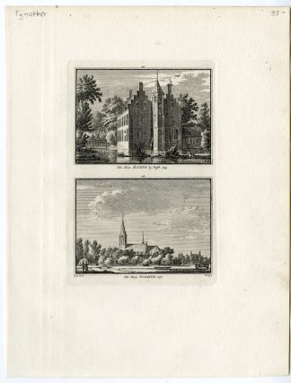 Antique Print-ALTENA CASTLE-DELFT-PIJNACKER-Spilman-de Beijer-1746
