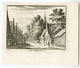 Antique Print-BERKENWOUDE-VILLAGE-BERKOUDE-Spilman-de Beijer-1746