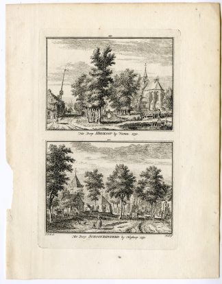 Antique Print-HEI EN BOEICOP-SCHOONREWOERD-VILLAGE-Spilman-de Beijer-1746