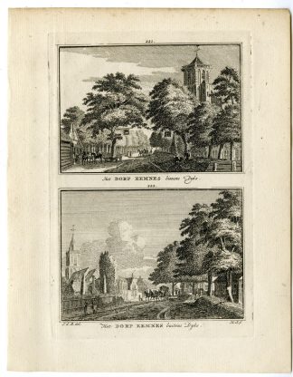 Antique Print-EEMNES-VILLAGE-Spilman-de Beijer-1746