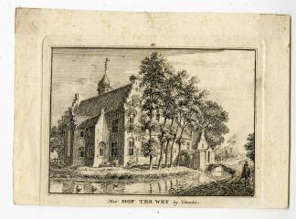 Antique Print-HOF TER WEY-CASTLE-UTRECHT-Spilman-de Beijer-1746
