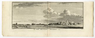 Antique Print-MELISKERKE-WALCHEREN-VIEW-Spilman-de Beijer-1746