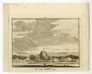 Antique Print-LAREN-NOORD HOLLAND-VILLAGE-Spilman-de Beijer-1746