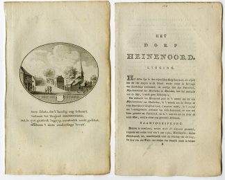 Antique Print-HEINENOORD-PANORAMIC VIEW-TEXT-Brouwer-Ollefen & Bakker-1793