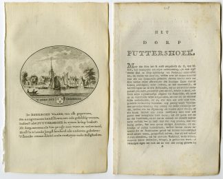 Antique Print-PUTTERSHOEK-PANORAMIC VIEW-TEXT-Brouwer-Ollefen & Bakker-1793