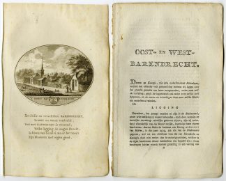 Antique Print-BARENDRECHT-PANORAMIC VIEW-TEXT-Brouwer-Ollefen & Bakker-1793
