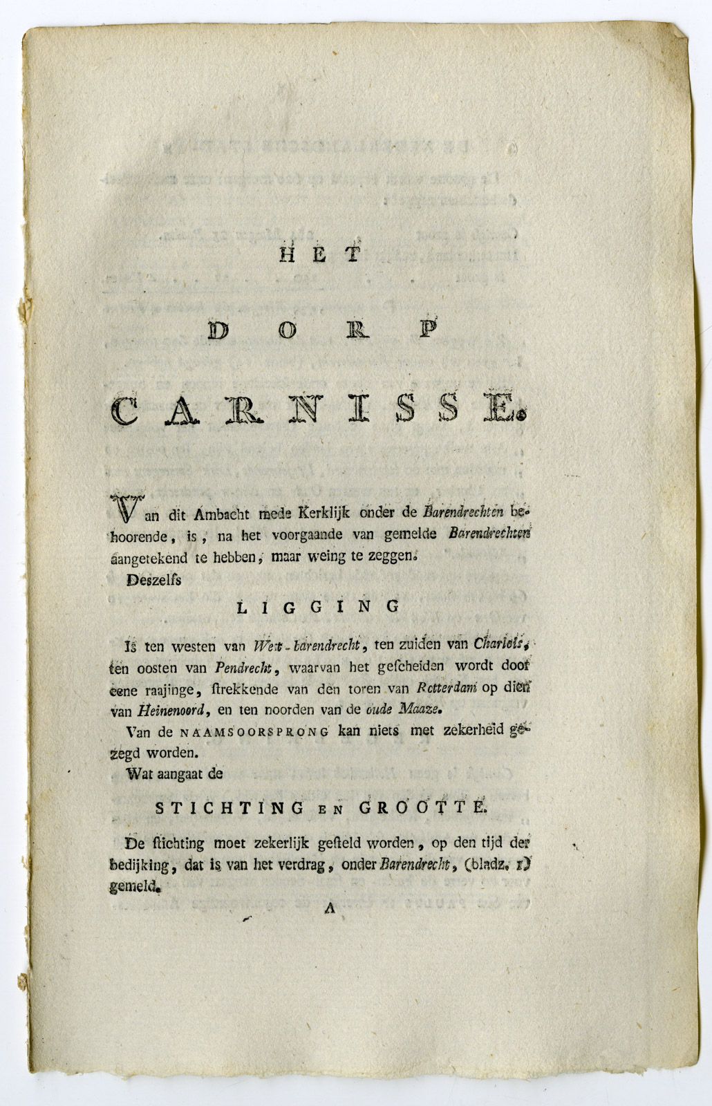 , Antique Print-ROTTERDAM-CARNISSE-TEXT-Brouwer-Ollefen & Bakker-1793, Pictura Antique Prints