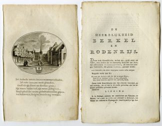 Antique Print-BERKEL EN RODENRIJS-PANORAMIC VIEW-TEXT-Brouwer-Ollefen & Bakker-1793