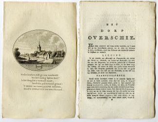 Antique Print-OVERSCHIE-ROTTERDAM-VIEW-TEXT-Brouwer-Ollefen & Bakker-1793