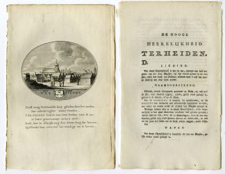 Antique Print-TER HEIJDE-PANORAMIC VIEW-TEXT-Brouwer-Ollefen & Bakker-1793