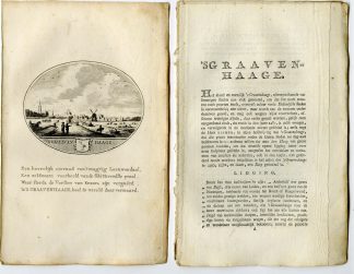 Antique Print-THE HAGUE-DEN HAAG-VIEW-TEXT-Brouwer-Ollefen & Bakker-1793