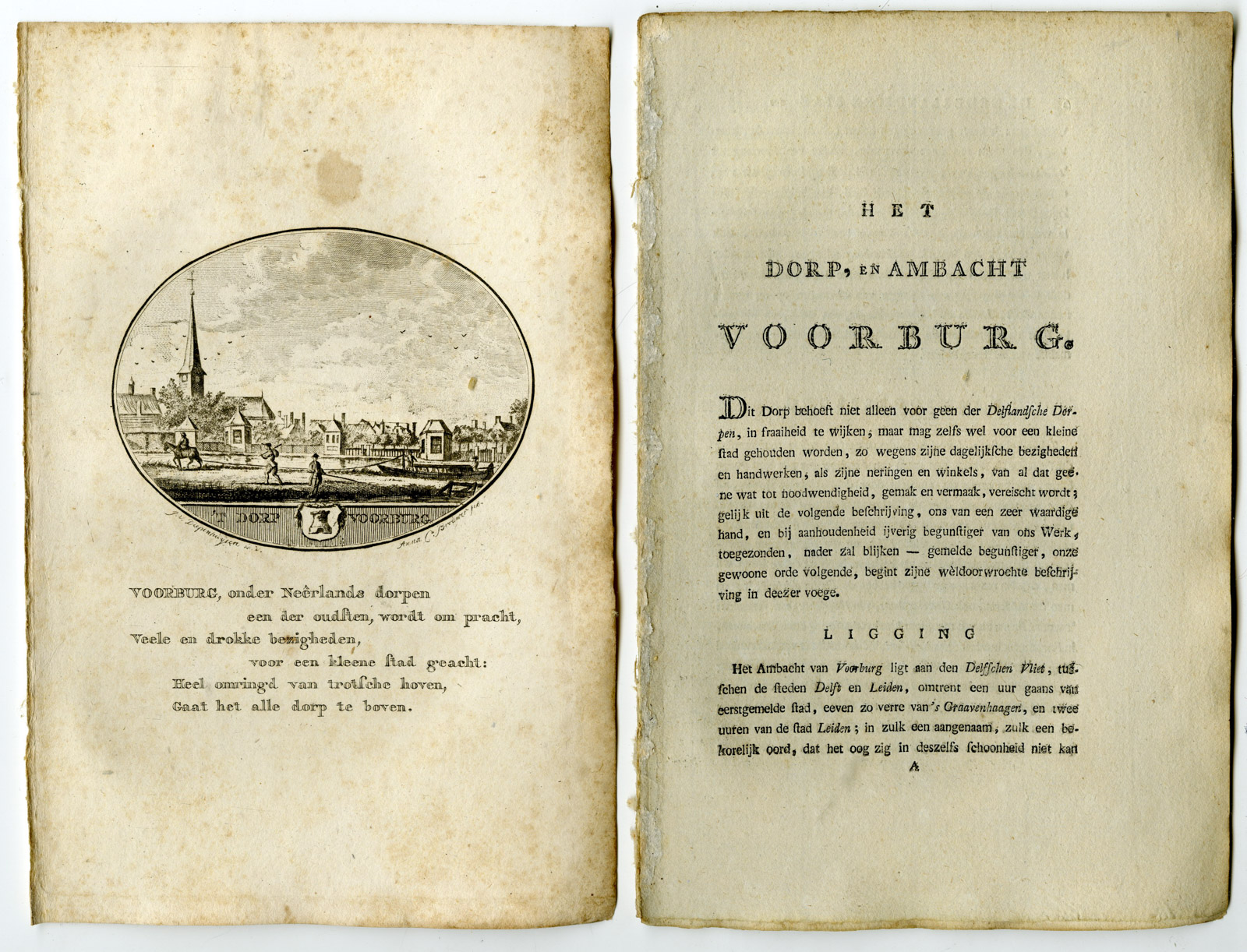 Pco 28843 1 416x318 Antique Print-VOORBURG-PANORAMIC VIEW-TEXT-Brouwer-Ollefen & Bakker-1793
