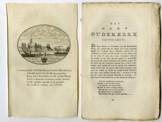 Antique Print-OUDERKERK AAN DE AMSTEL-VIEW-TEXT-Brouwer-Ollefen & Bakker-1793