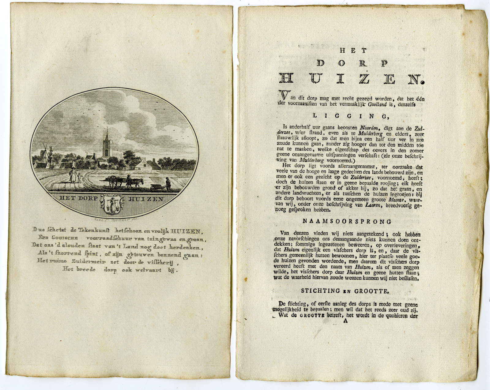 Pco 28862 1 416x331 Antique Print-HUIZEN-PANORAMIC VIEW-TEXT-Brouwer-Ollefen & Bakker-1793