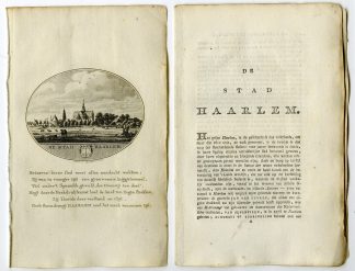 Antique Print-HAARLEM-PANORAMIC VIEW-TEXT-Brouwer-Ollefen & Bakker-1793