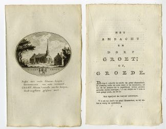 Antique Print-GROET-PANORAMIC VIEW-TEXT-Brouwer-Ollefen & Bakker-1793