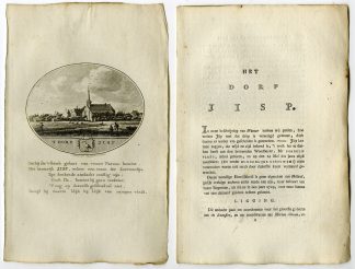 Antique Print-JISP-PANORAMIC VIEW-TEXT-Brouwer-Ollefen & Bakker-1793