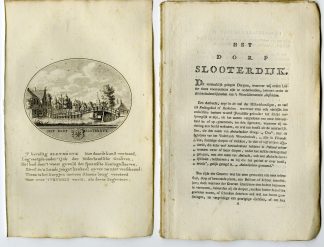 Antique Print-SLOTERDIJK-PANORAMIC VIEW-TEXT-Brouwer-Ollefen & Bakker-1793