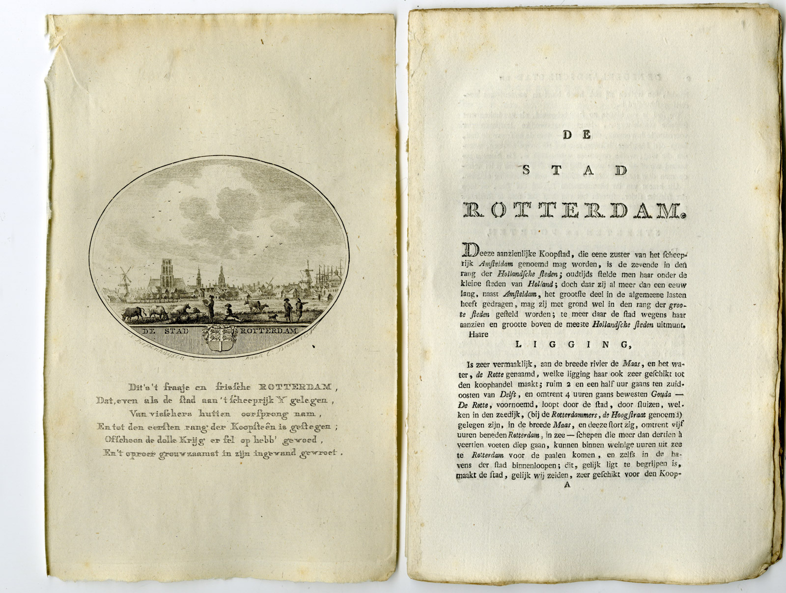 Pco 28903 1 416x314 Antique Print-ROTTERDAM-PANORAMIC VIEW-TEXT-Brouwer-Ollefen & Bakker-1793